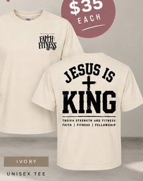 Ivory unisex tee — Jesus Is King