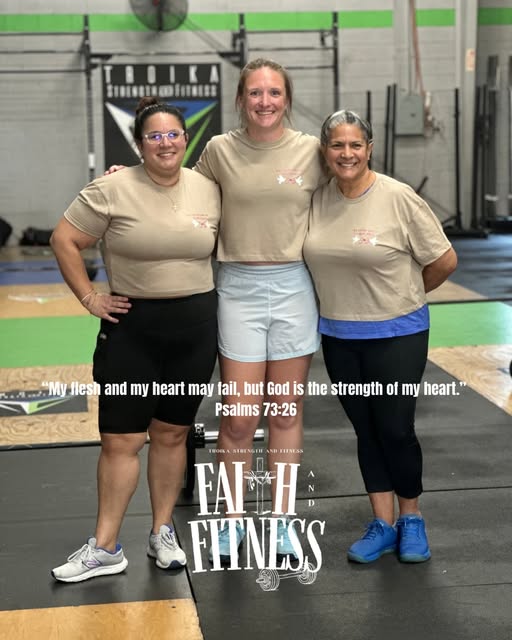 Faith and Fitness members at Troika Strength & Fitness